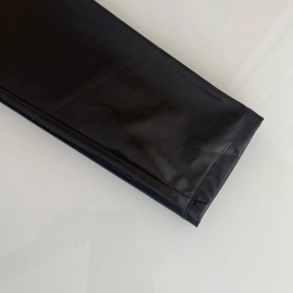 H&M Divided black faux pantent leather vinyl leggings - Picture 7 of 14